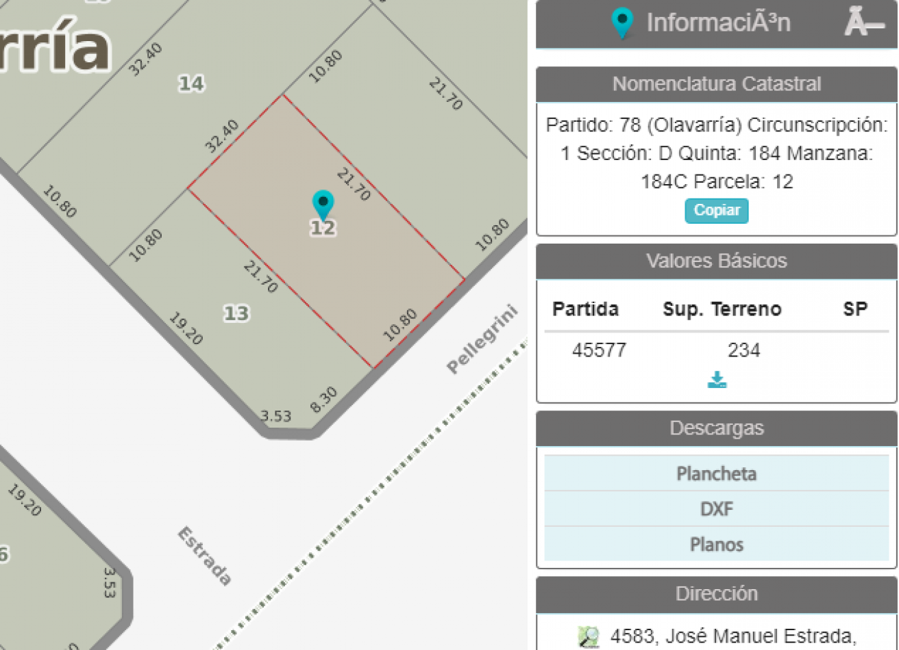 LOTE SOBRE AVENIDA