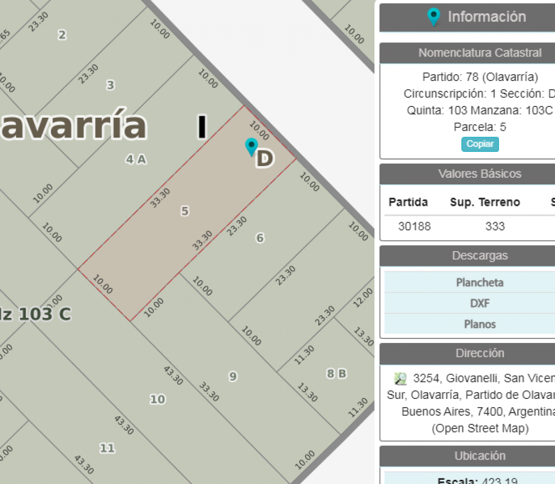 LOTE EN SAN VICENTE