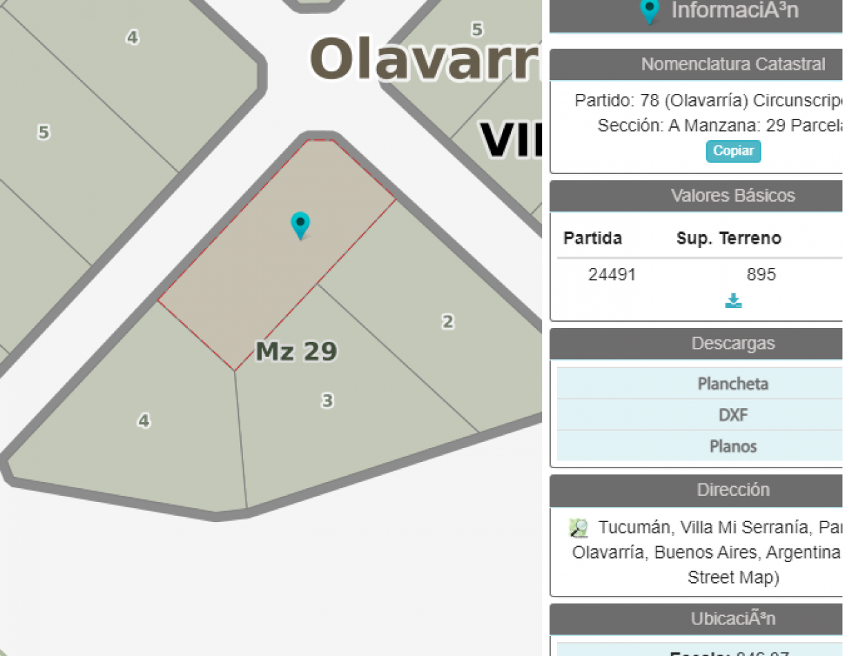 LOTE EN VILLA LA SERRANIA